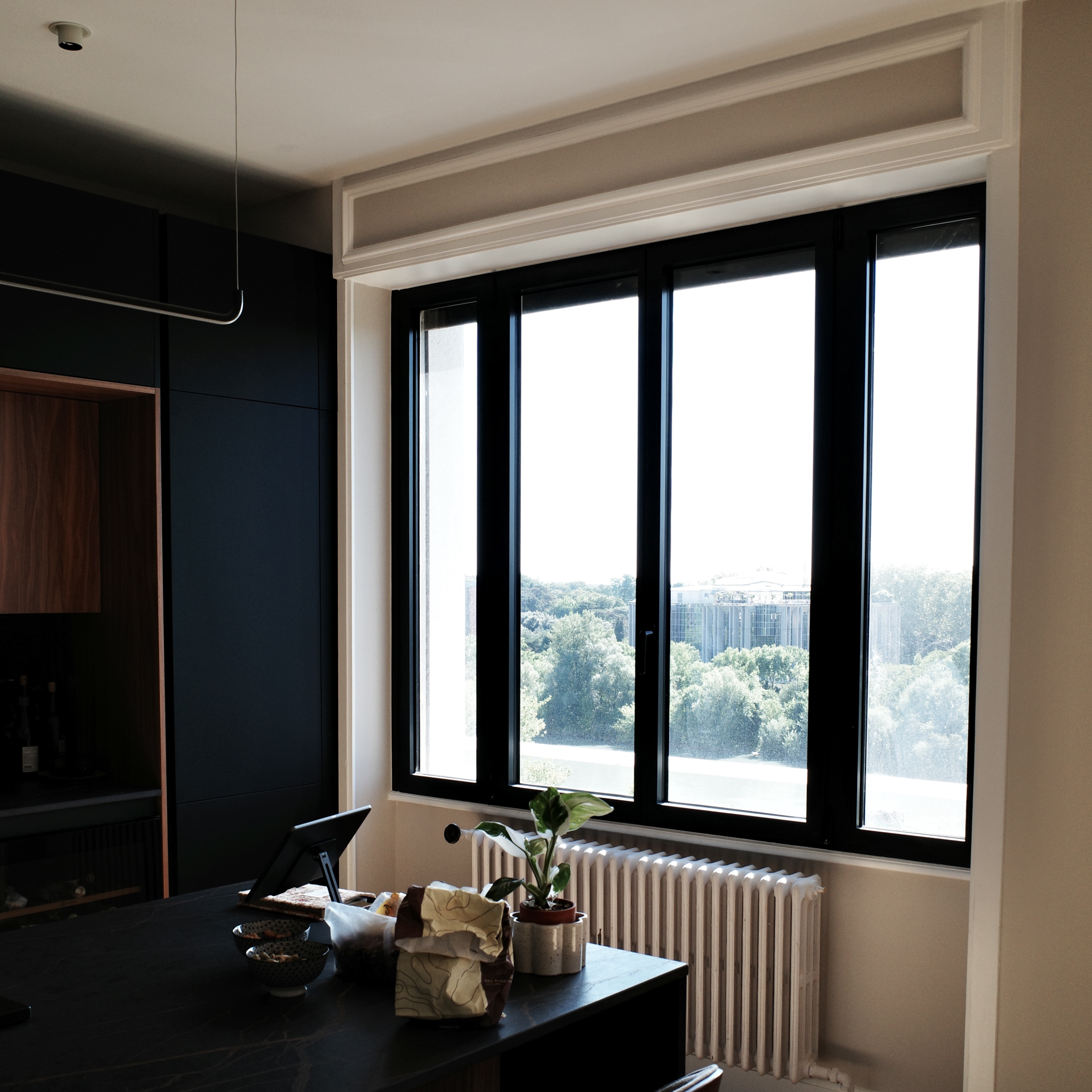 grande fenêtre aluminium noire grande fenêtre aluminium noire